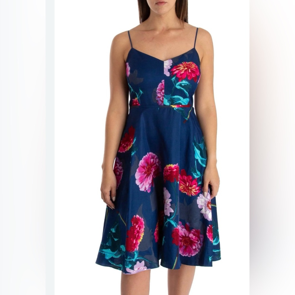 Banana Republic Navy Floral Dress